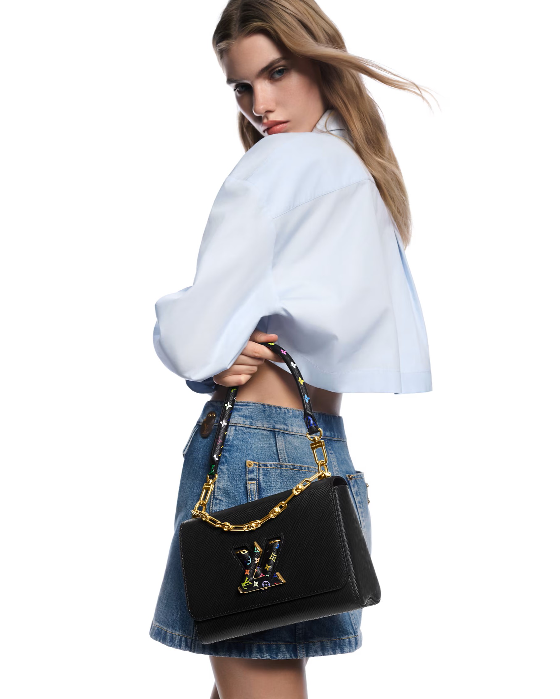 Túi xách Louis Vuitton LV x TM Twist MM Slim Black 4